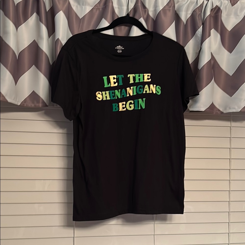 Black Graphic T-Shirt - Let the Shenanigans Begin